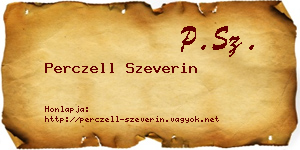 Perczell Szeverin névjegykártya